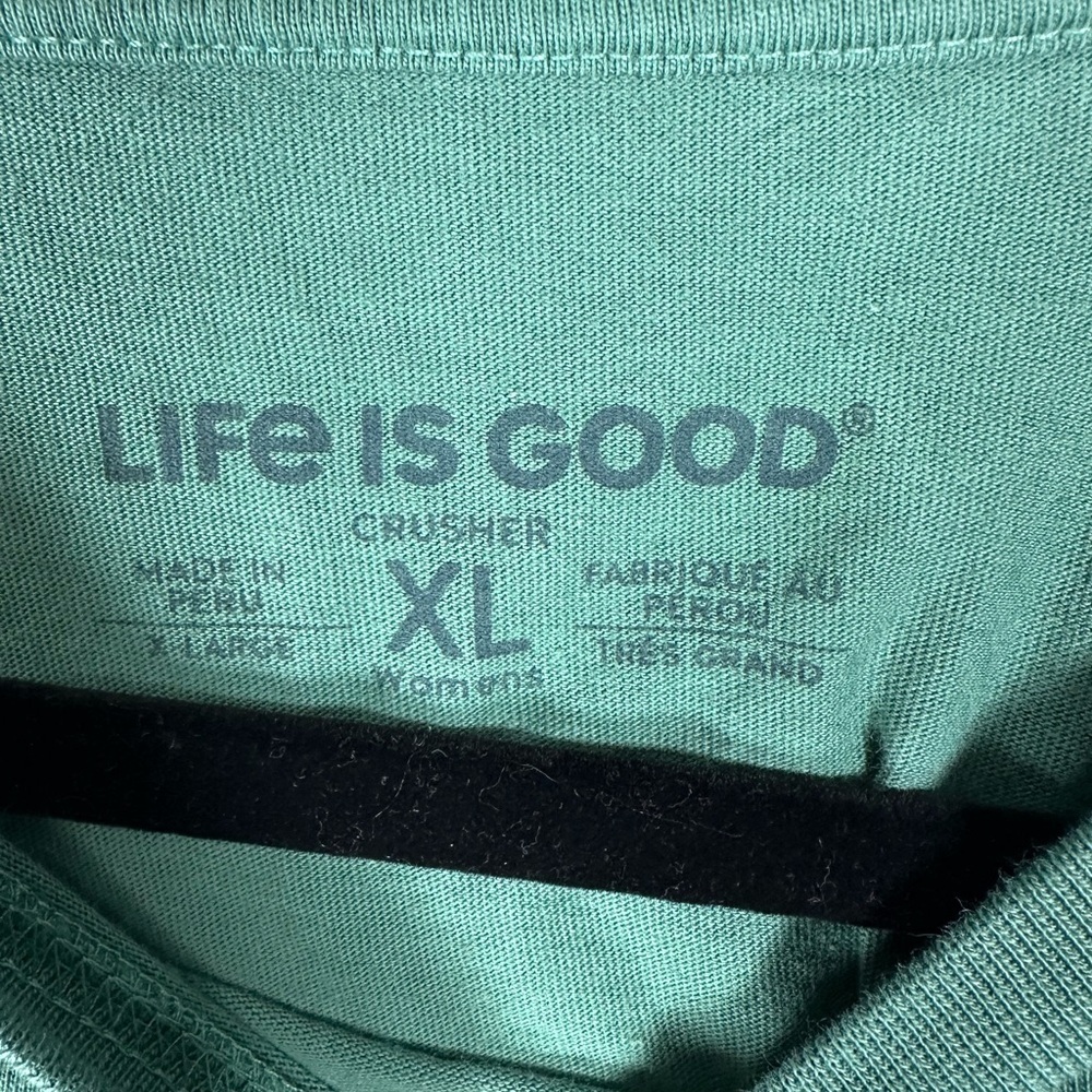 Life Is Good Moss Green Grinch Grin Long Sleeve Crusher Tee Unisex Men’s XL - Picture 3 of 6